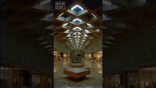 Remember Waffle Slab Ceilings ? 👔🏛️ #corporatewave #vaporwave #90saesthetics