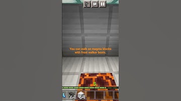 How to walk on magma blocks. Minecraft life hack.