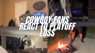 Cowboy Fans React To Playoff Loss | Best Fan Reactions Of Cowboys vs 49ers Divisional Playoff Game