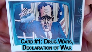 Drug Wars Trading Cards: Card #1: Drug Wars, Declaration of War (Eclipse Comics, George H. W. Bush)