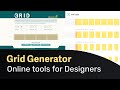 Grid generation online tools for web mobile app designers