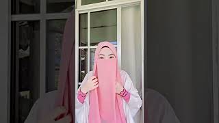tutorial hijab cadar pink ukhti cantik
