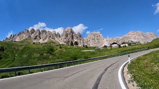 VAL GARDENA to CORTINA D´AMPEZZO scenic drive | Dolomites Italy 4k 60fps