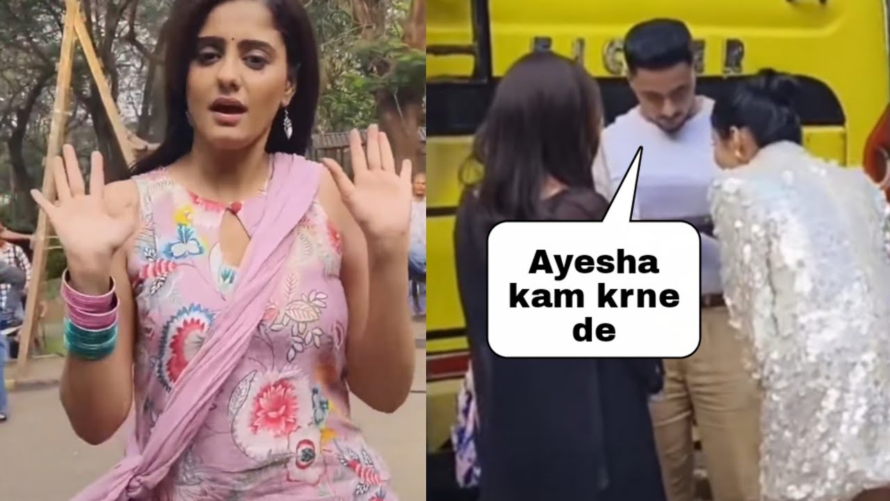 Ayesha singh dancing on set,Adnan Khan Angry at maanat ,Ayesha singh teasing vikrant 