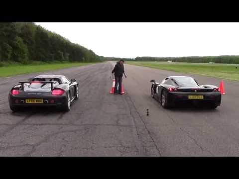 ferrari-enzo-vs-porsche-carrera-gt-@-hypermax..the-ultimate-drag-race-!