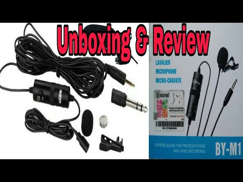 BOYA BY-M1 Lavalier Microphone Unboxing | For Smartphones DSLR | uktechnoworld