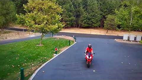 Skydio 2 first flight and Motorcycle Tracking