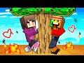 Coinc au dessus de la lave avec une fan girl folle sur minecraft 