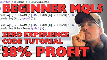 Beginner MQL5 Trading Bot Code - Moving Average Part 1 #algotrading #stockmarket