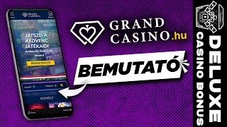 Képernyőkép a Grand Casino mobilfelületéről, a játékgombok és menük megjelenítésével
