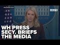White House Press Secretary Karoline Leavitt briefs the media