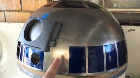 R2D2 Build Progress Video 7 - Unmasking and Radar Eye placement