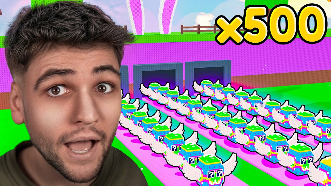 ΑΝΟΙΞΑ 500 EGG LUCKY BLOCK ΣΤΟ STEAL A BRAINROT ROBLOX