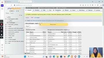 Penggunaan Create,Alter, dan Drop di aplikasi Xampp