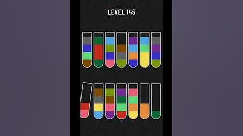 Water sort puzzle level  145