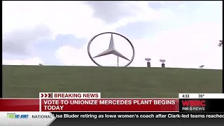 Vote to unionize Mercedes plant begins Monday