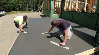 How To Pour A Colored Concrete Floor (Charcoal Color)