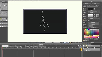 How to make a lightening strike in Anime Studio Pro - MOHO Pro
