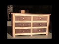 Walnut and ambrosia maple dresser Walnut and ambrosia maple dresser