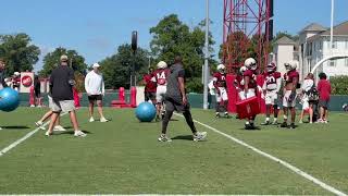 Alabama Offensive and Defensive Lines at Fall Camp