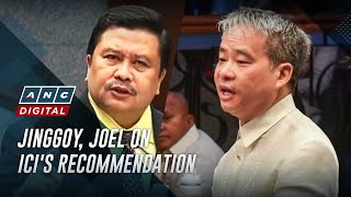 Jinggoy Estrada, Joel Villanueva react to ICI recommending charges against them | ANC