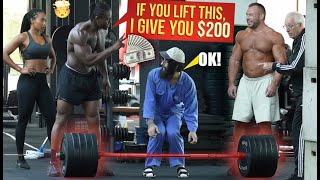 Bodybuilder CHALLENGES Cleaner Anatoly: “$200 If You Can Lift This!” 😱💪 | Gym Prank 2025