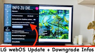 Lg Smart Tv Webos Softwarefirmware-Update Machen Downgrade Infos Anleitung Deutsch