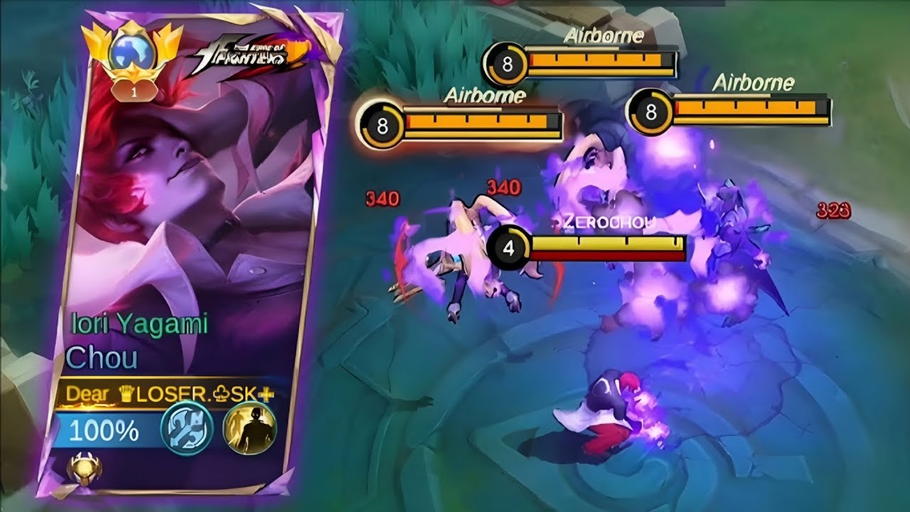 OP 1v3 Chou !! EXP  Gameplay Mobile legends Gaming Videos 