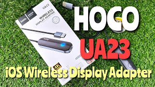 HOCO UA23 iOS Wireless Display Adapter (อุปกรณ์รับสัญญาณภาพจากโทรศัพท์แบบไร้สายสำหรับ ios) #hoco