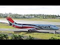 INCREDIBLY LOUD - 48 Year Old DC-9 BLASTS out of St. Maarten!