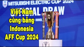 Việt Nam cùng bảng Indonesia tại AFF Cup 2024