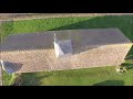 Vue aérienne par drone, église du patrimoine Normand