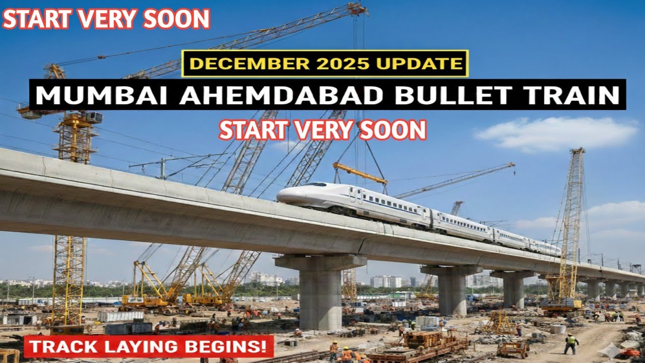 LAST MONTH OF 2025 DECEMBER BULLET TRAIN PROJECT CONSTRUCTION UPDATE | MUMBAI AHEMDABAD BULLET TRAIN