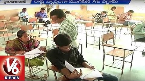 TSPSC | AE Written Examination completed successfully | Hyderabad | V6 News