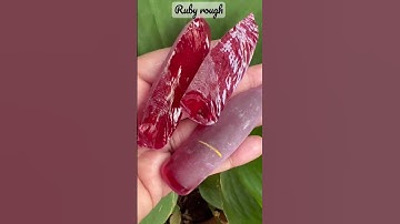 Color no.5 Flame fusion corundum Ruby Rough material Gemstones