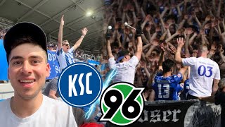 Lars Stindl in der Kurve🥺| 3 Spieler BEENDEN IHRE KARRIERE🔵⚪️ | KSC vs HANNOVER 96 | Stadionvlog