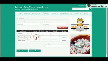 Java, JSP And MySQL Project On Pharmacy Shop Automation System
