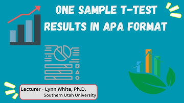 7. One sample t-test results in APA format