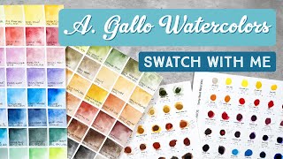 Swatch With Me: A. Gallo Watercolors