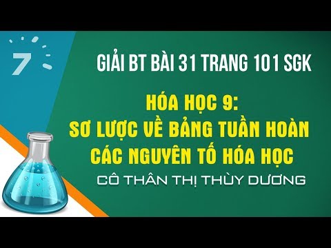 Video Giải BT Bài 31 trang 101 SGK Hóa học 9: Sơ lược về... - youtube