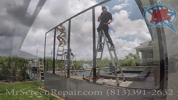 Pool Enclosure Build and Super Gutter Install with Mr. Screen Repair®