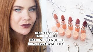 Rimmel Lasting Finish Kate Moss Nudes Lipstick Swatches | LION IN THE WILD