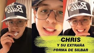 ¿POR QUÉ CHRIS NO SUBE VÍDEOS AL CANAL? + FRASE HOT + ENSEÑA SU FORMA DE SILBAR | INSTAGRAM LIVE