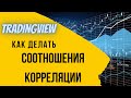 Как делать соотношения и корреляции графиков в Tradingview