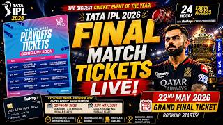 TATA IPL 2026 FINAL Match Ticket LIVE on 22th May.Playoff Ticket Big Big Update Open Date,Time,Price
