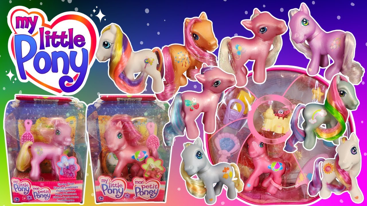 Lot Vintage De 25 Poneys My Little Pony + Autres Figurines - Hasbro - Mon Petit Poney