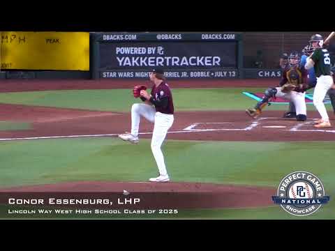 Conor Essenburg Prospect Video, LHP, Lincoln Way West High School Class of 2025, PG National CF