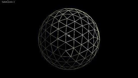Sphere from icosahedron: OpenGL / Oberon / Sdl2