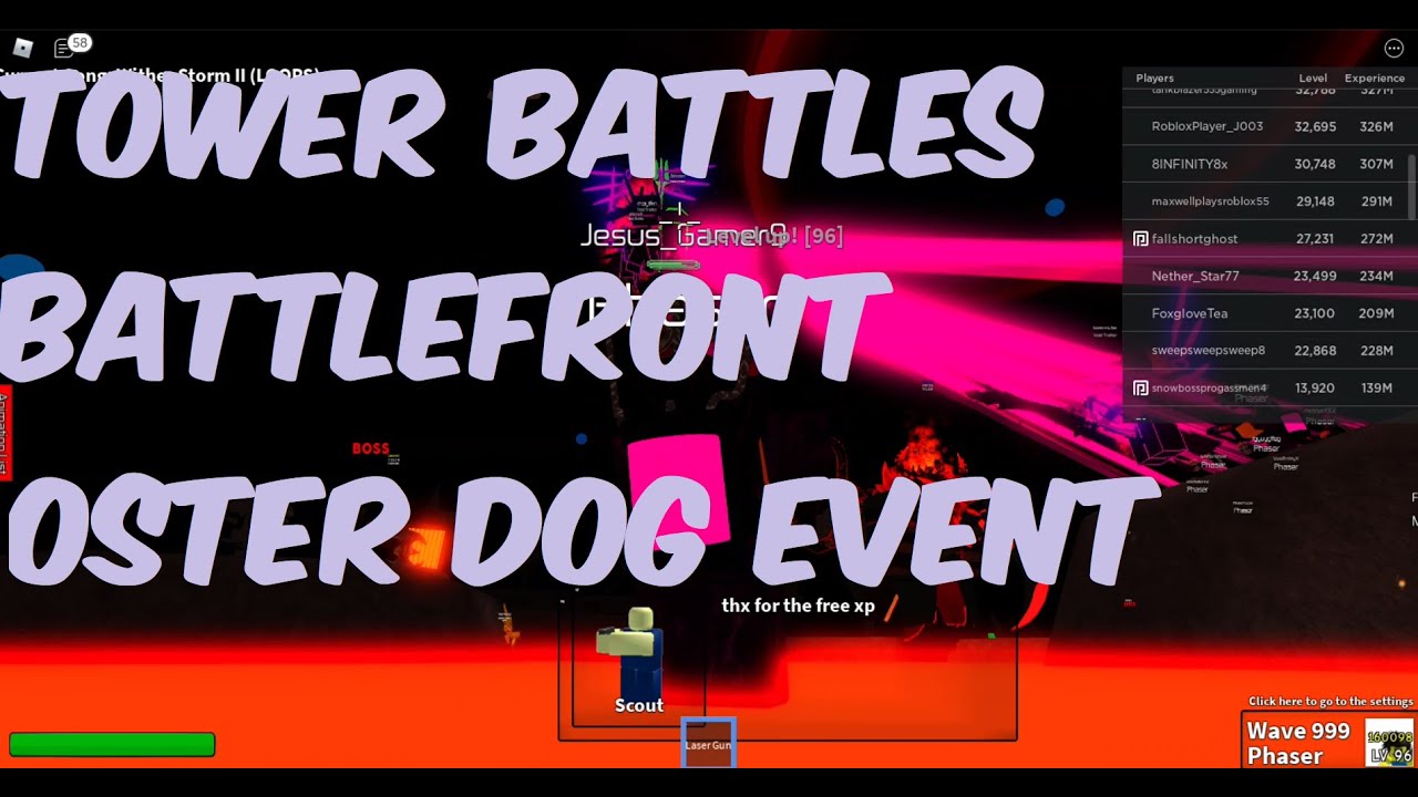 Tower Battles Battlefront Osterdog Event Youtube - roblox osterdog