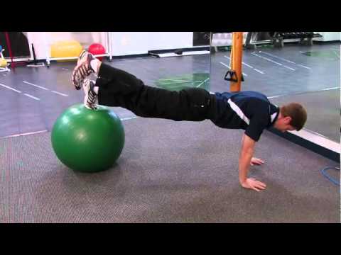 95 Physio Ball Prone Plank-Feet On Ball-Alt. Leg Raise -- Texas Health ...